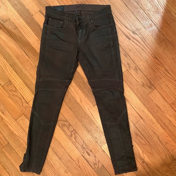 Ralph Lauren Brown Biker Pants - Picture 1 of 9